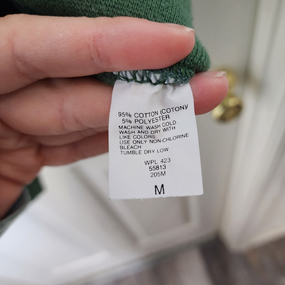 Levi Strauss Green Sleeveless Hoodie Vest Zip Pockets Womens Vintage M - Picture 3 of 5